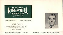 Motor Rim & Wheel Service of California Business Card