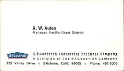 B.F. Goodrich R. W. Auten Brisbane, CA Business Card Business Card Business Card