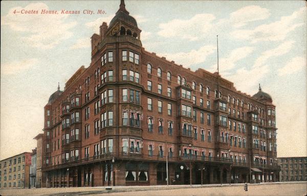 Coates House Kansas City, MO Postcard