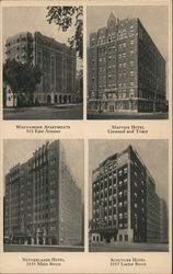 Wrennmoor Apartments, Mayfair Hotel, Netherlands Hotel, Schuyler Hotel Postcard