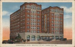 Commonwealth Hotel Kansas City, MO Postcard Postcard Postcard