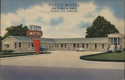 Sky-Vu Motel Kansas City, MO Postcard Postcard Postcard