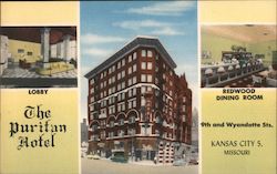 The Puritan Hotel Kansas City, MO Postcard Postcard Postcard