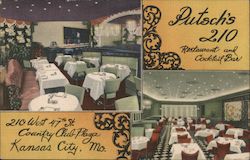 Putsch's 210 Restaurant and Cocktail Bar Postcard