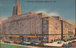 Municipal Auditorium Kansas City, MO Postcard Postcard Postcard