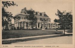 Residence Country Club District Postcard