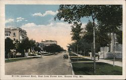 Linwood Boulevard, East from Forest Avenue Kansas City, MO Postcard Postcard Postcard