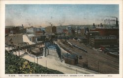 The West Bottoms Manufacturing District Kansas City, MO Postcard Postcard Postcard