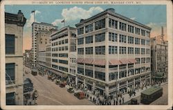 Main St. Looking North From 12th St. Postcard