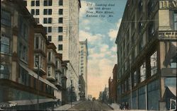 Looking East on 10th Street from Main Street Kansas City, MO Postcard Postcard Postcard