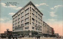 A Busy Corner Twelfth and Main Streets Kansas City, MO Postcard Postcard Postcard