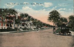 Paseo, North From Armour Blvd. Postcard