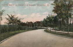 Valentine Road at the Intersection of Roanoake Postcard