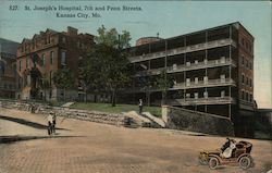 St. Joseph's Hospital, 7th and Penn Streets Kansas City, MO Postcard Postcard Postcard