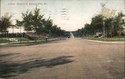 Armour Boulevard Kansas City, MO Postcard Postcard Postcard