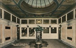 Main Lobby, Long Building Kansas City, MO Postcard Postcard Postcard