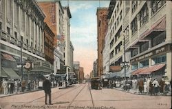 Main Street Looking North from 12th Street Postcard