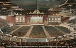 Interior of Convention Hall Postcard