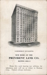 Provident Land Company - Suites 302-3, Commerce Building Postcard