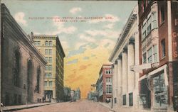 Banker's Corner Tenth and Baltimore Ave Kansas City, MO Postcard Postcard Postcard