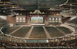 Interior of Convention Hall Postcard