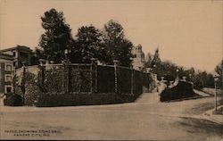 Paseo Showing Stone Wall Kansas City, MO Postcard Postcard Postcard