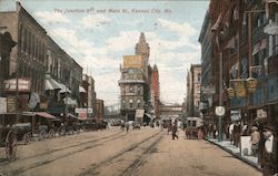 The Junction 9th and Main St. Kansas City, MO Postcard Postcard Postcard