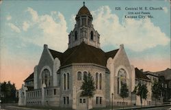 Central M.E. Church, 11th and Paseo Kansas City, MO Postcard Postcard Postcard