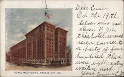 Hotel Baltimore Kansas City, MO Postcard Postcard Postcard