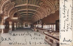 Lobby of The Midland Hotel Postcard