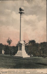 Woodmen of the World Monument, Mount Washington Cemetery Postcard