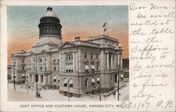 Post Office and Customs House Kansas City, MO Postcard Postcard Postcard