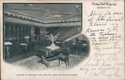 Reading & Writing Room on Parlor Floor - Emery, Bird, Thayer Co. Kansas City, MO Postcard Postcard Postcard