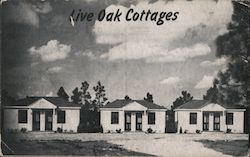 Live Oak Cottages Postcard