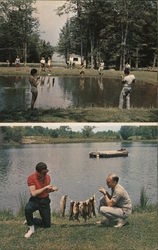 Hey-Ru Trout Fishing Park- 3 Crystal Clear Trout Ponds, Rainbow, Brown & Speckled Trout Mountain Dale, NY Postcard Postcard Postcard