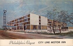 City Line Motor Inn Postcard