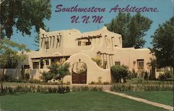 President's Residence University of New Mexico Postcard