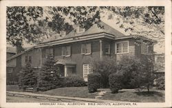 Greenleaf Hall, Allentown Bible Institute Pennsylvania Postcard Postcard Postcard