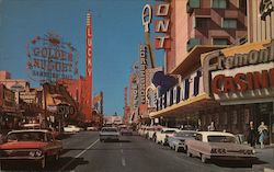 Day Time View of the Famous Casinos on Fremont Street Postcard