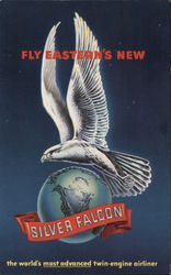 Eastern Airlines Silver Falcon Postcard