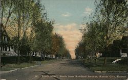 Tenth Street, North from Rowland Avenue Postcard