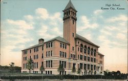 High School Kansas City, KS Postcard Postcard Postcard