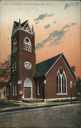 Central M.E. Church Armourdale, KS Postcard Postcard Postcard