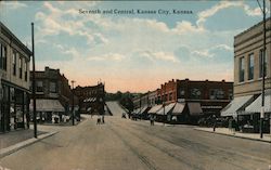 Seventh and Central Kansas City, KS Postcard Postcard Postcard