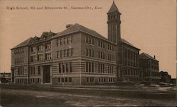 High School, 9th and Minnesota Street Postcard