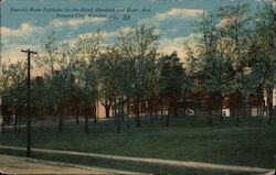 Kansas State Institute for the Blind, Eleventh and State Avenue Postcard