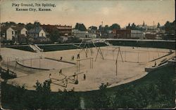 Play Ground, 7th Splitlog Kansas City, KS Postcard Postcard Postcard