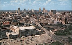 Union Station and Skyline As Seen From Atop The Liberty Memorial Monument Kansas City, MO Postcard Postcard Postcard