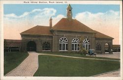 Rock Island Station Postcard