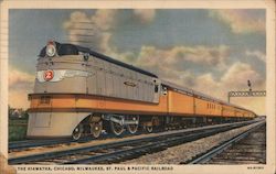 The Hiawatha, Chicago, Milwaukee, St. Paul & Pacific Railroad Depots Postcard Postcard Postcard